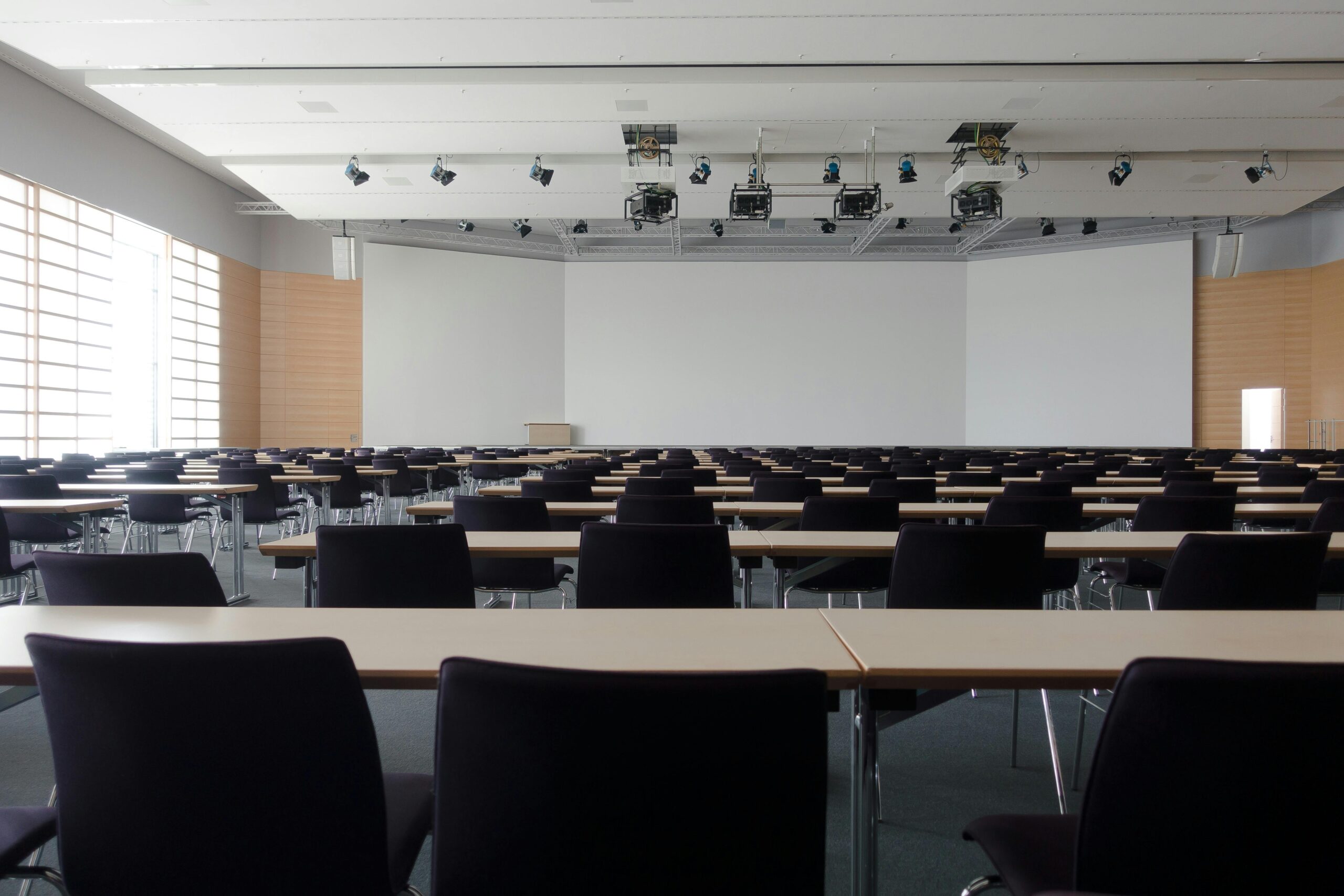 an empty conference room