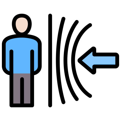 A person standing on the left with an arrow pointing toward them from the right representing resilience